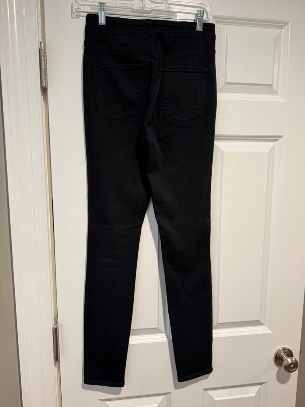 J Brand Natasha High-Rise Seriously Black Button-Front Jeans - Picture 4 of 6